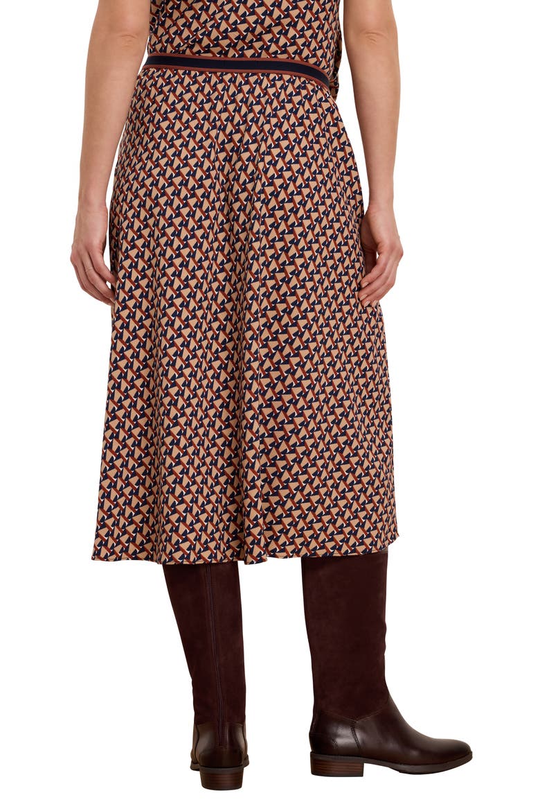 Transit Tiles Midi Skirt, Alternate, color, RED MULTI