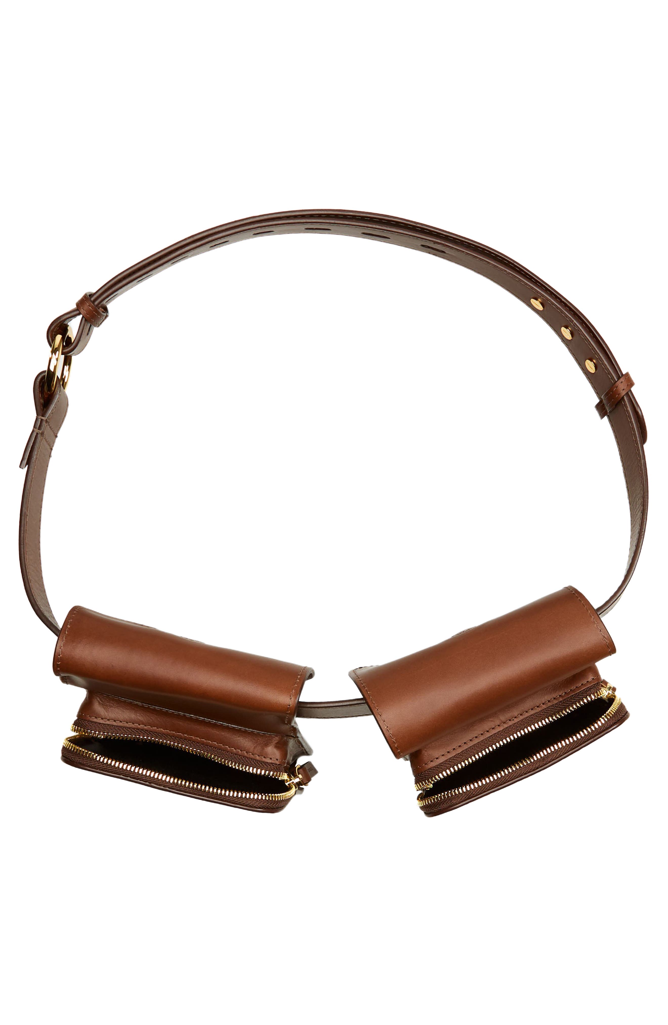 ASHYA Heritage Multi Pouch Leather Belt Bag, Alternate, color, 