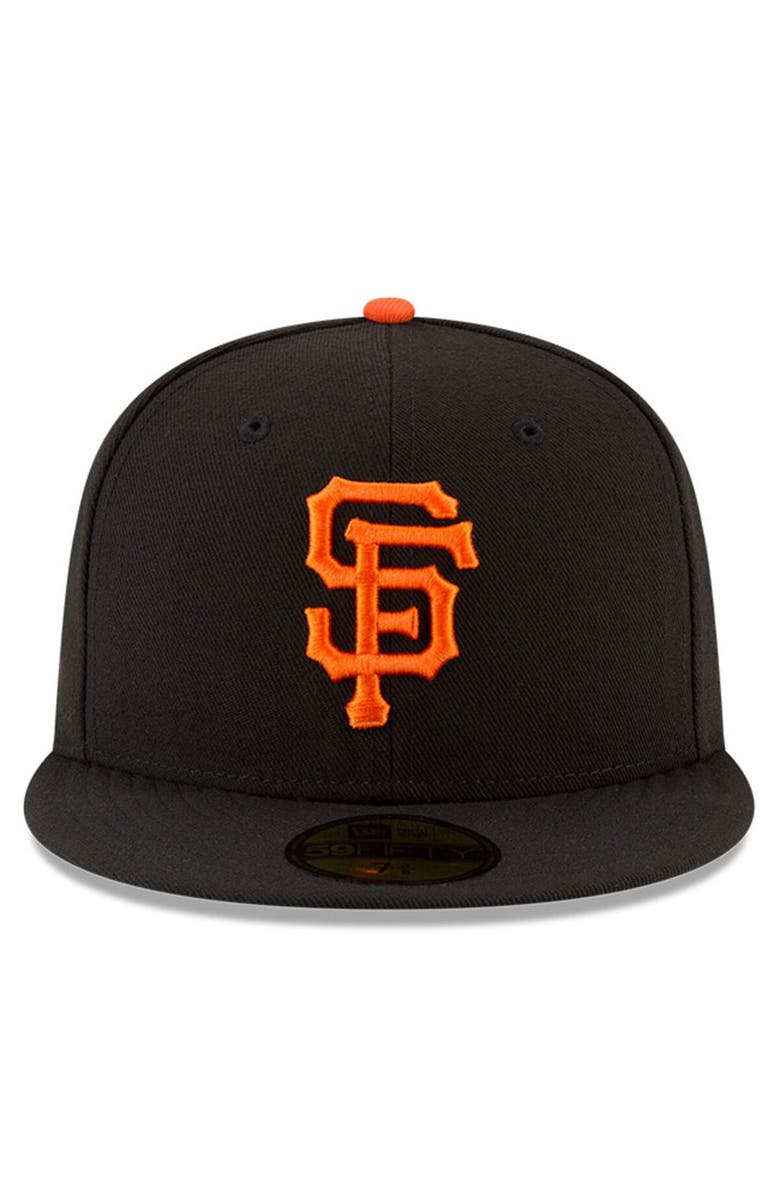 New Era Men's New Era Black San Francisco Giants National Baseball Hall of Fame 59FIFTY Fitted Hat, Alternate, color, 