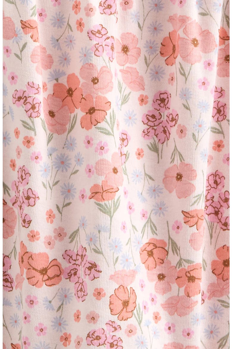 Sweet Ruffle Romper, Alternate, color, PINK HEAVEN POPPY GARDEN
