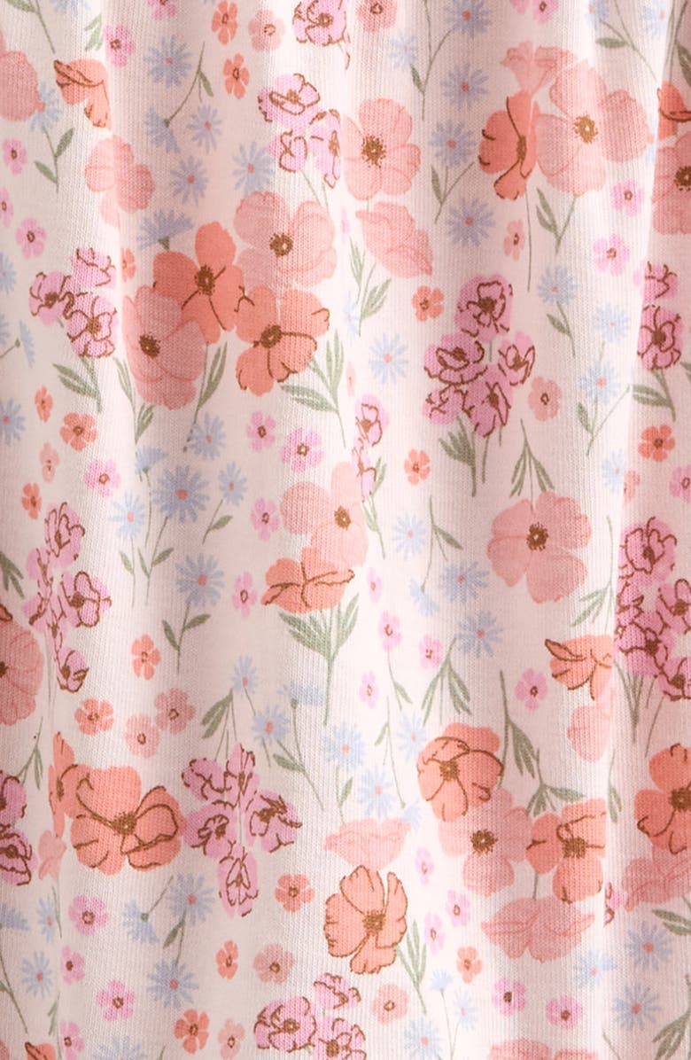 Nordstrom Sweet Ruffle Romper, Alternate, color, Pink Heaven Poppy Garden