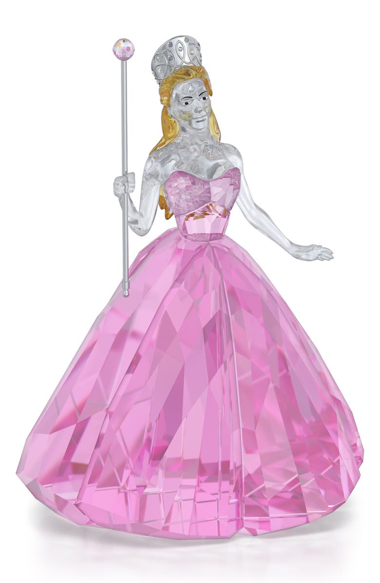 Swarovski Wicked Glinda Crystal Figurine, Main, color, Pink