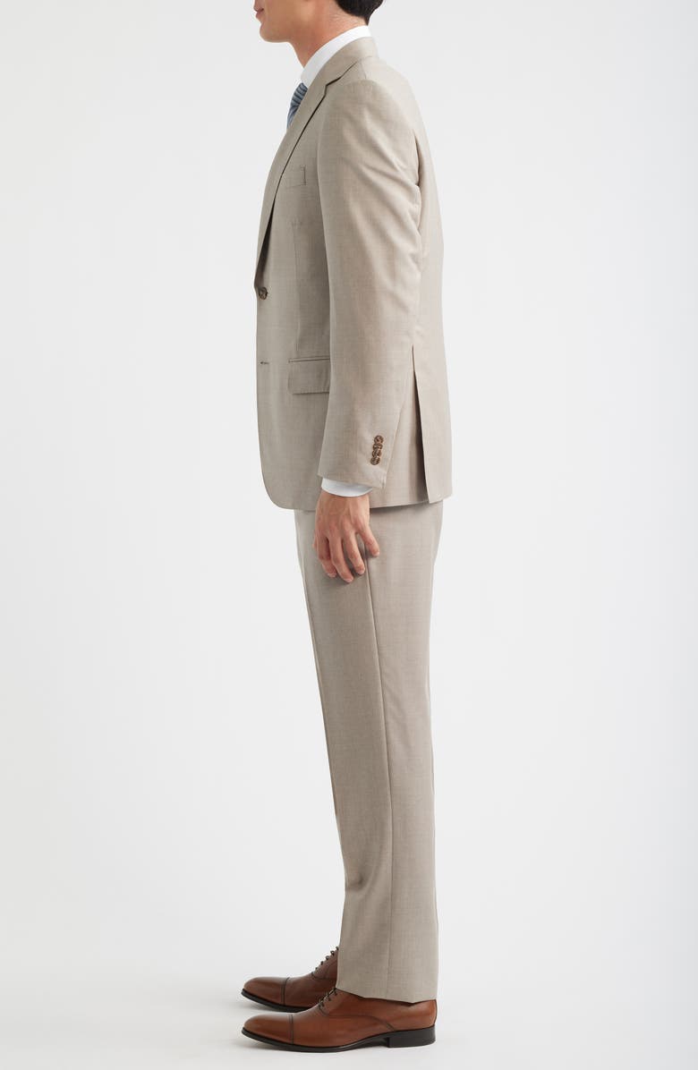 Heritage Gold Tan Wool & Cashmere Serge Suit, Alternate, color, Taupe
