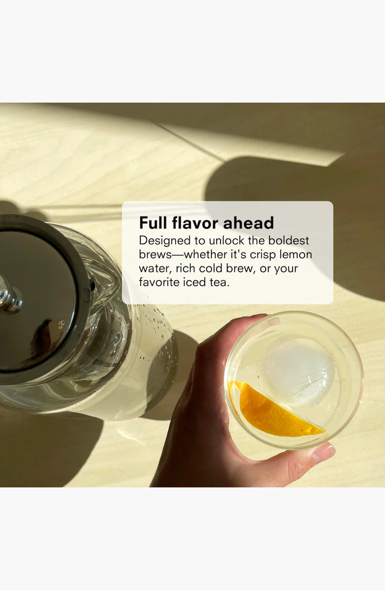 PUBLIC GOODS Tea & Water Glass Pitcher with Infuser, Alternate, color, Clear Glass