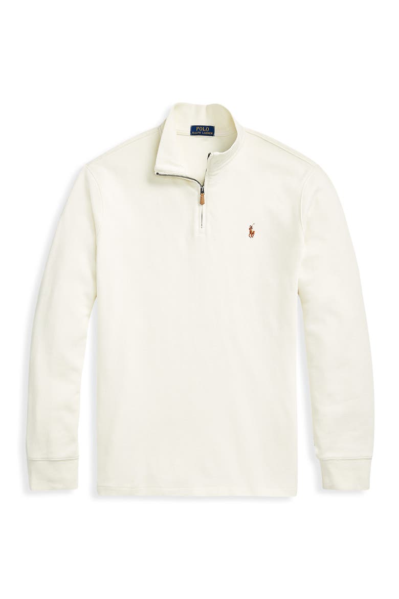 Big & Tall Estate Rib Half-Zip Pullover, Alternate, color, CHIC CREAM