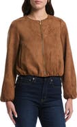 Laundry by Shelli Segal Faux Suede Bubble Jacket