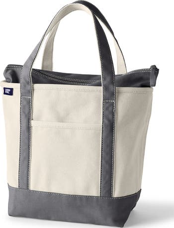 LANDS’END canvas tote bag size M LANDS END XL Canvas Tote Shoulder Bag 25