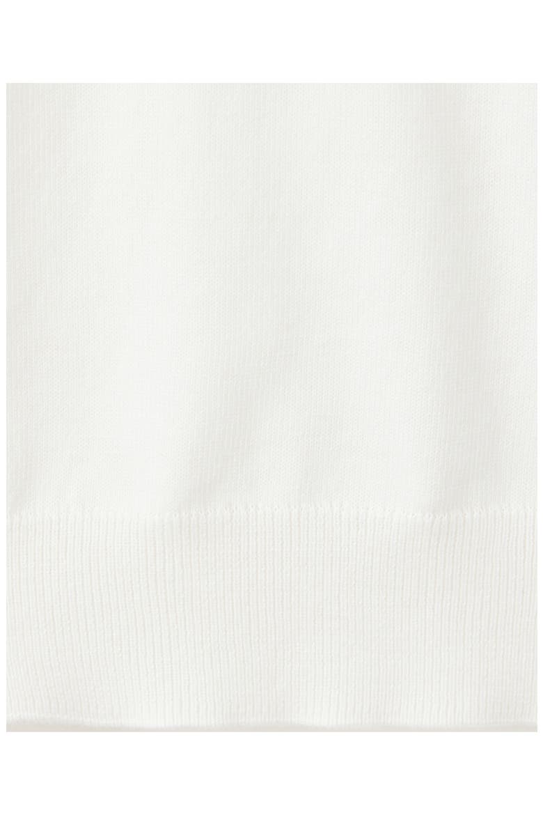 Cotton Polo Sweater, Alternate, color, WHITE
