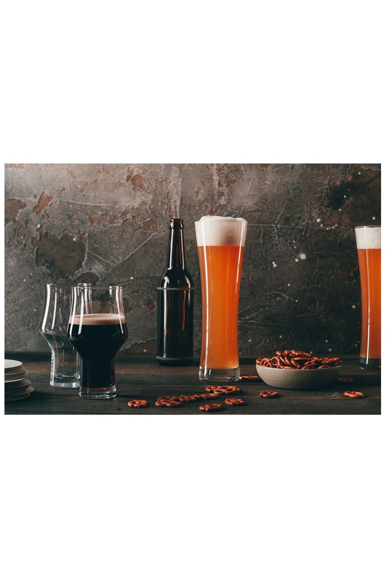 Beer Basic Set of 6 Beer Glasses, Alternate, color, CLEAR