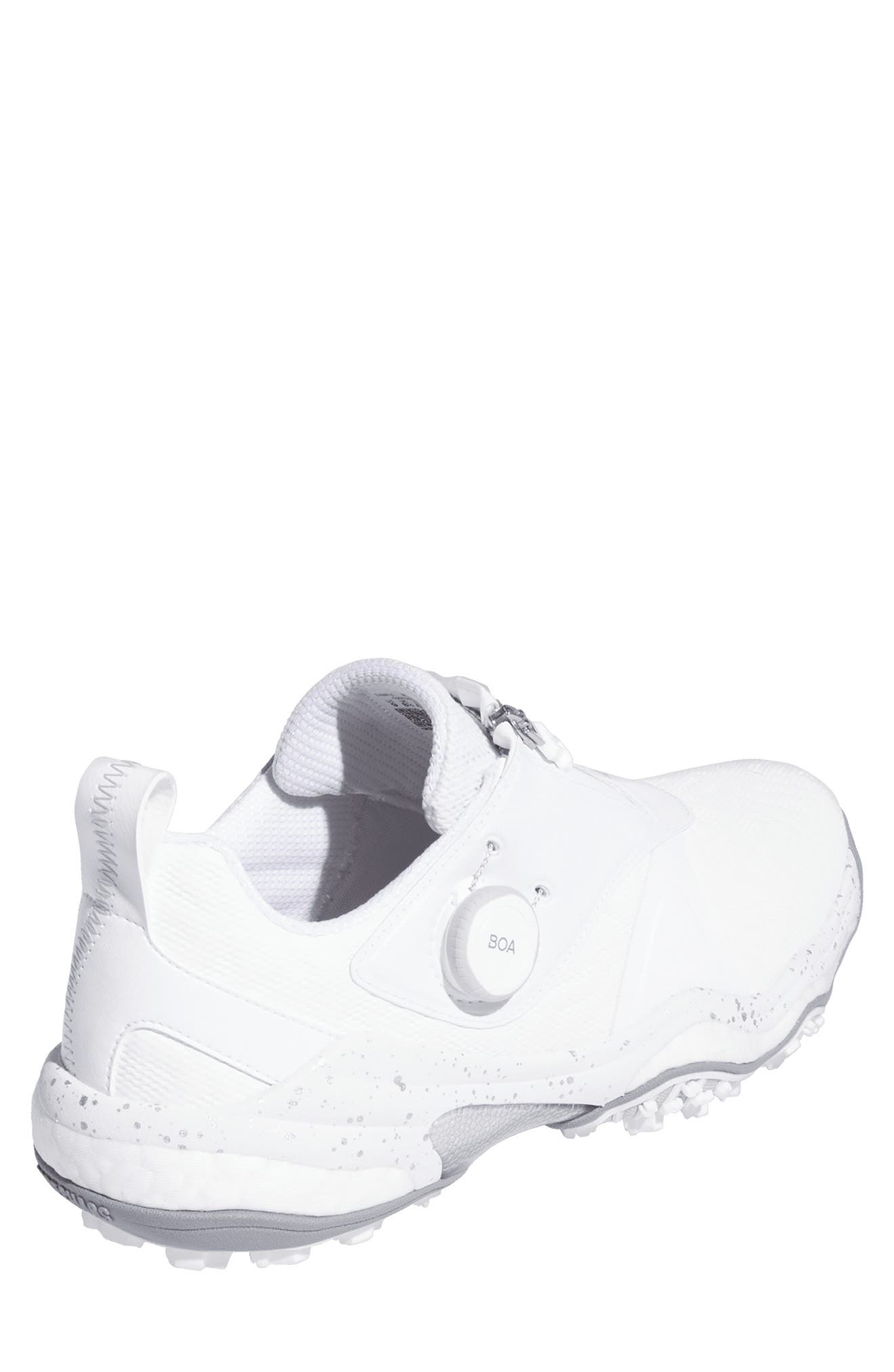 adidas Codechaos BOA 25 Waterproof Spikeless Golf Shoe, Alternate, color, White/ Silver/ Grey Two