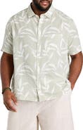 Nautica Big & Tall Leaf Print Sport Shirt