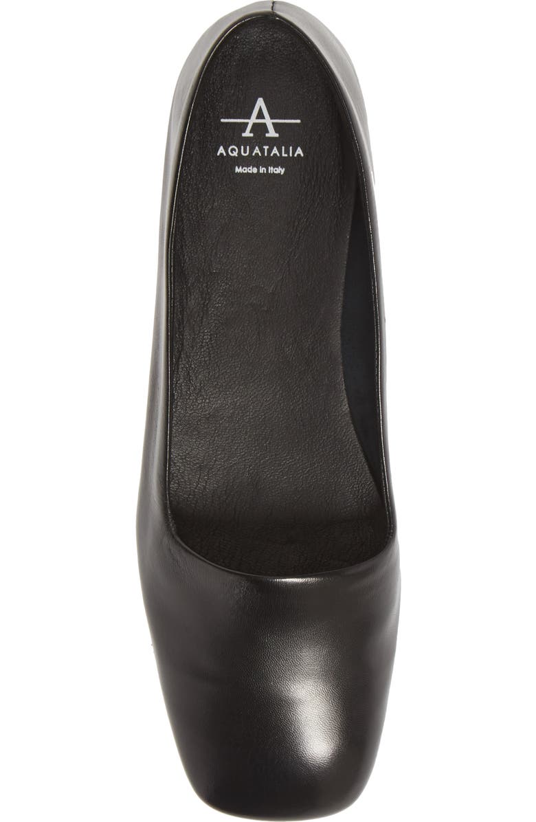 Aquatalia Rosy Weatherproof Square Toe Flat, Alternate, color,