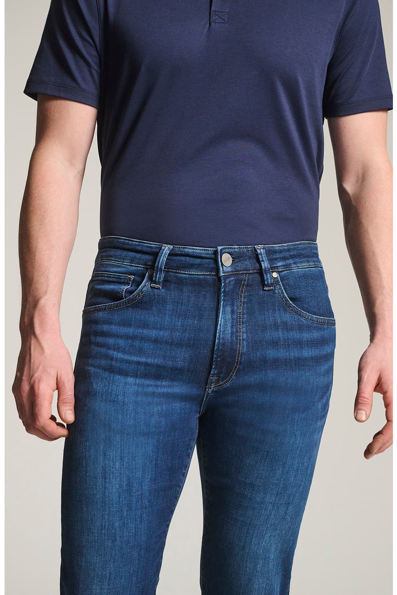 Courage Straight Leg Jeans, Alternate, color, INDIGO BRUSHED ORGAN