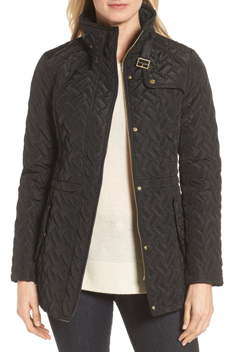 Cole Haan Signature Quilted Short Coat, Main, color,