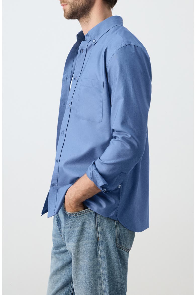 Regular Fit Oxford Button-Down Shirt, Alternate, color, INK BLUE