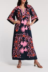 Frances Valentine Charming Caftan Peacock