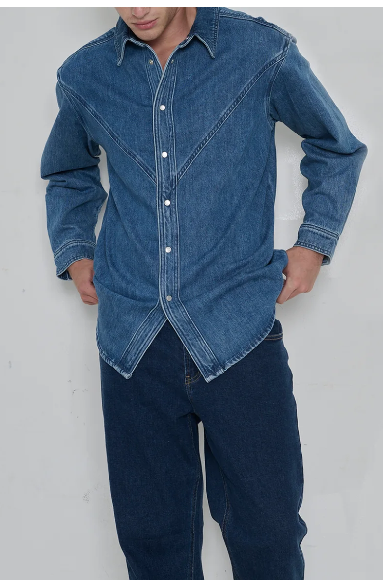 TT Studios Usher Denim Shirt, Alternate, color, Main St.