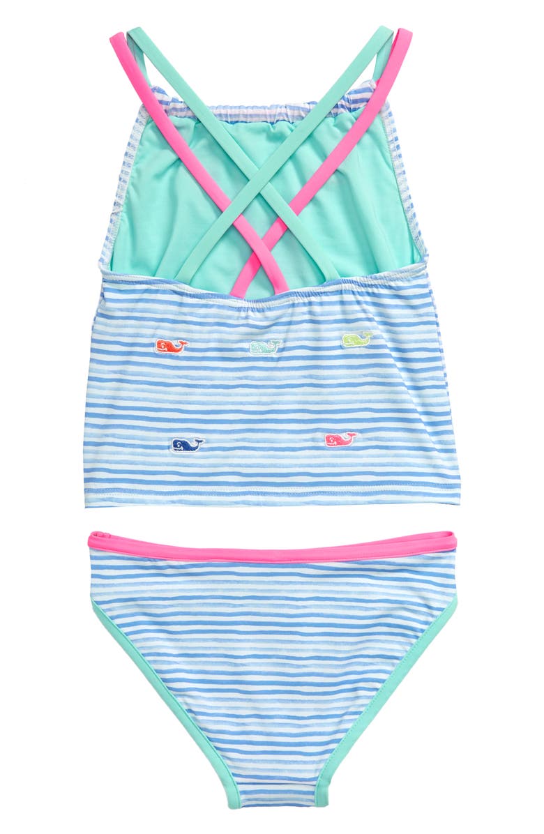 vineyard vines Whale Embroidered Two-Piece Swimsuit, Alternate, color, 