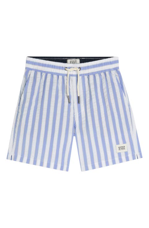 Kids' Midlength Stripe Swim Trunks (Big Kid)