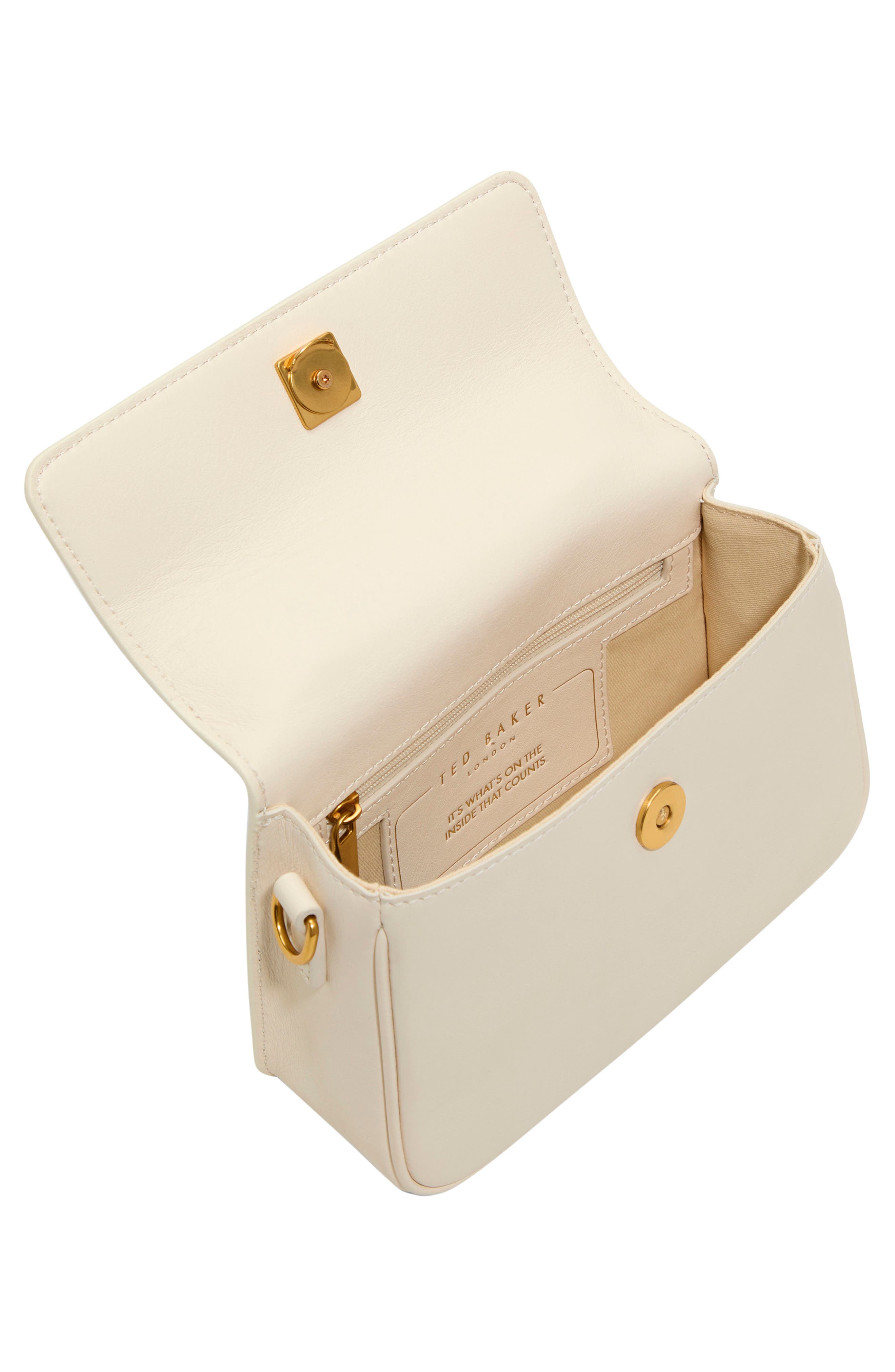 Ted Baker London Tassia Leather Top Handle Bag, Alternate, color, 