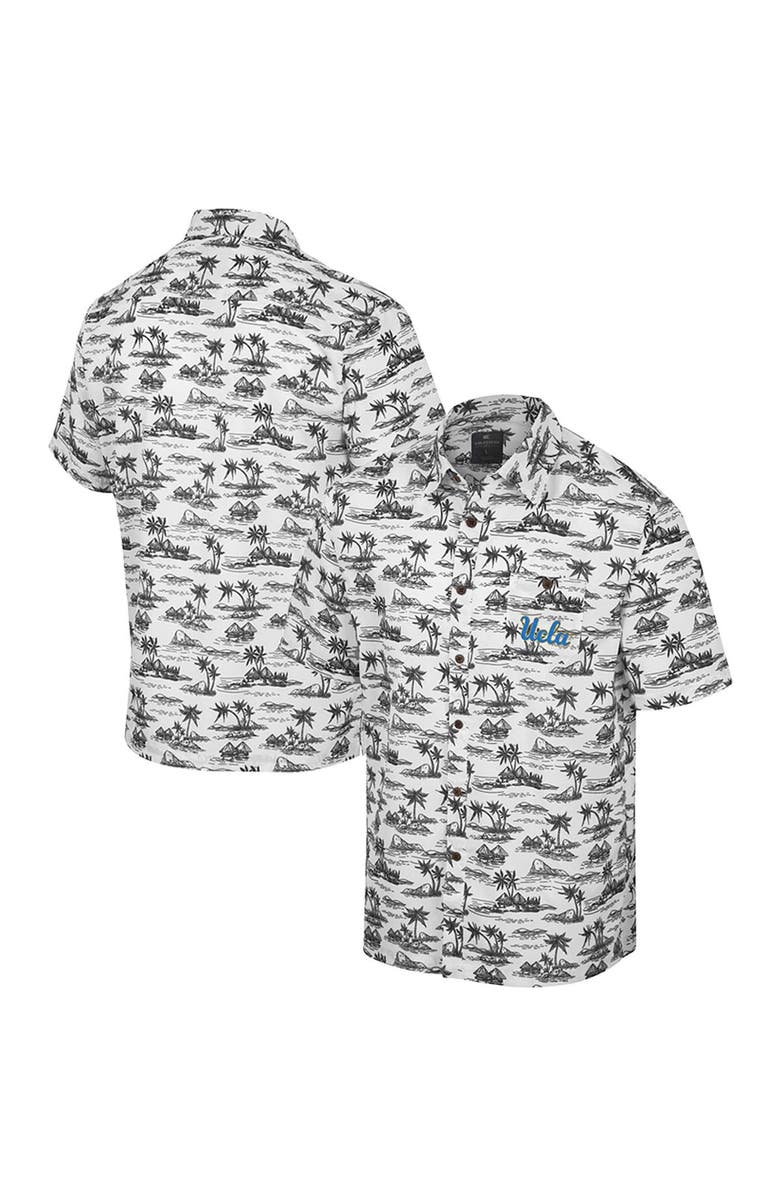 COLOSSEUM Men's Colosseum White UCLA Bruins Spontaneous is Romantic Camp Button-Up Shirt, Main, color, 