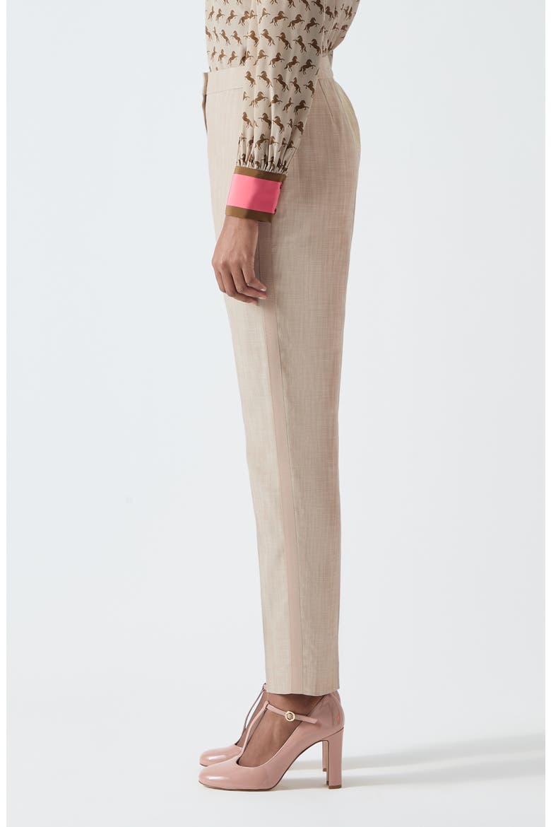 Amelia Slim Fit Trousers, Alternate, color, BEIGE