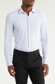 BOSS Kenno Trim Fit Performance Dress Shirt