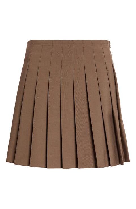 Pleated Miniskirt