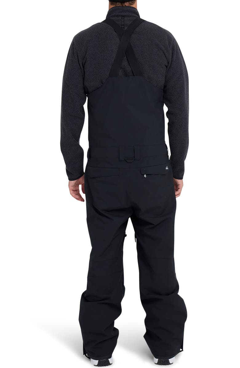 Quiksilver Utility Waterproof Snow Bib Ski Pants, Alternate, color, Black