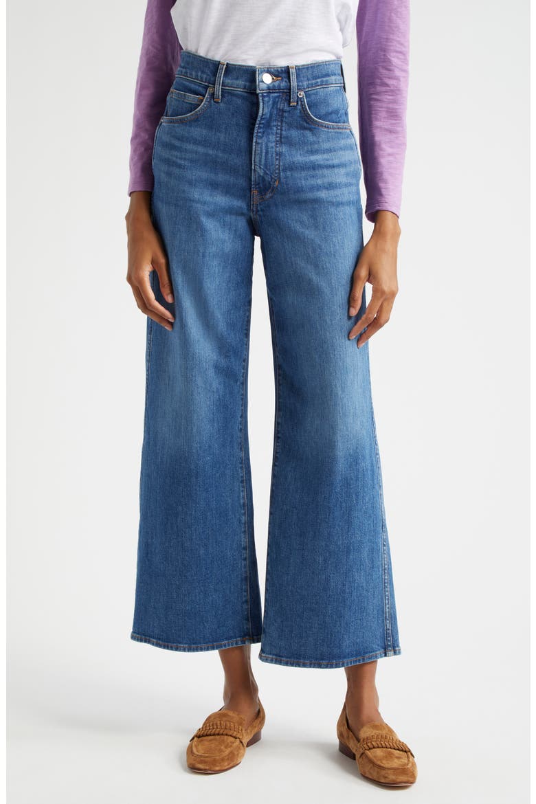 Taylor High Waist Crop Wide Leg Jeans, Main, color, SERENDIPITY