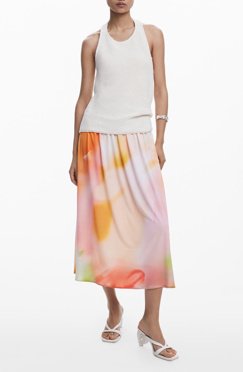 Desigual Halter Neck Max Dress, Main, color, Light Beige