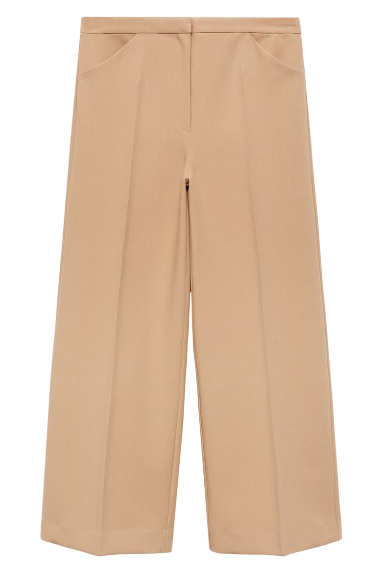 Wide Leg Crop Pants, Alternate, color, BEIGE