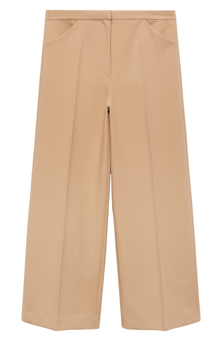 MANGO Wide Leg Crop Pants, Alternate, color,