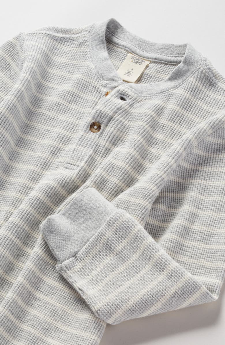 Tucker + Tate Kids' Waffle Stitch Top, Alternate, color, Grey Light Heather Pan Stripe