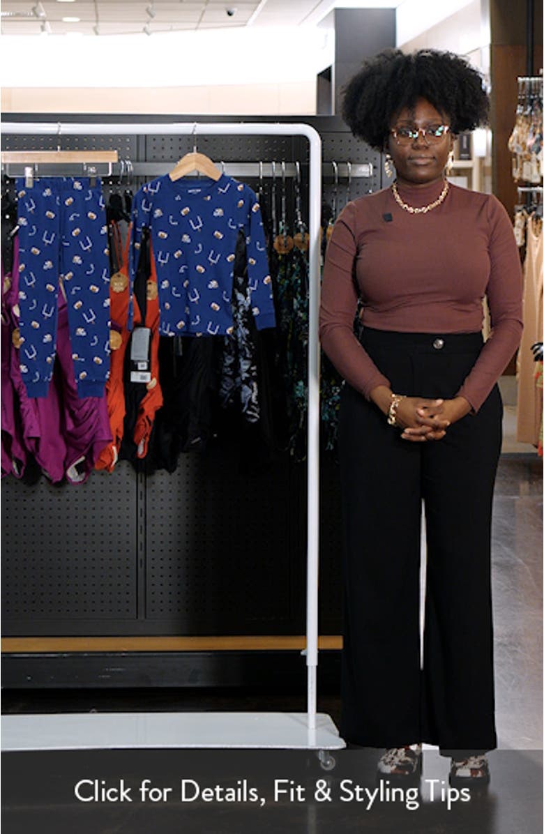 Kids' Football Print Fitted Two-Piece Organic Cotton Rib Pajamas, sales video thumbnail