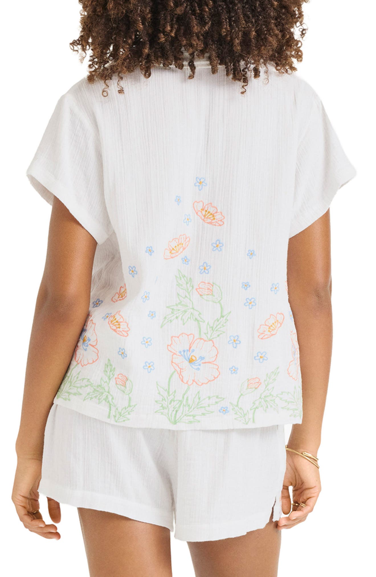 Superbloom Tie Front Cover-Up Shirt - image 2