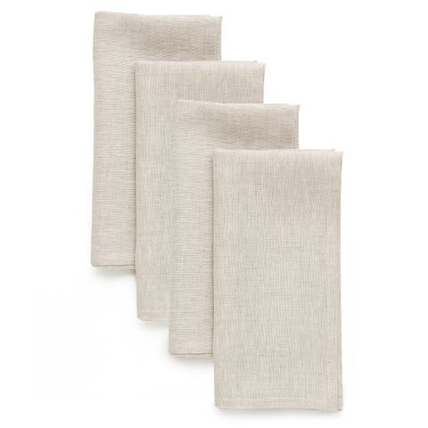 Linen Dinner Napkins Set of 4, 20 x 20" - Athena
