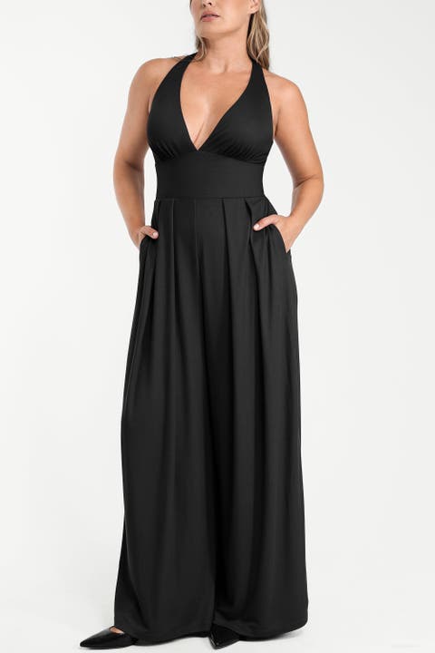 AirSlim Deep Plunge Built-In Shaping Jumpsuit