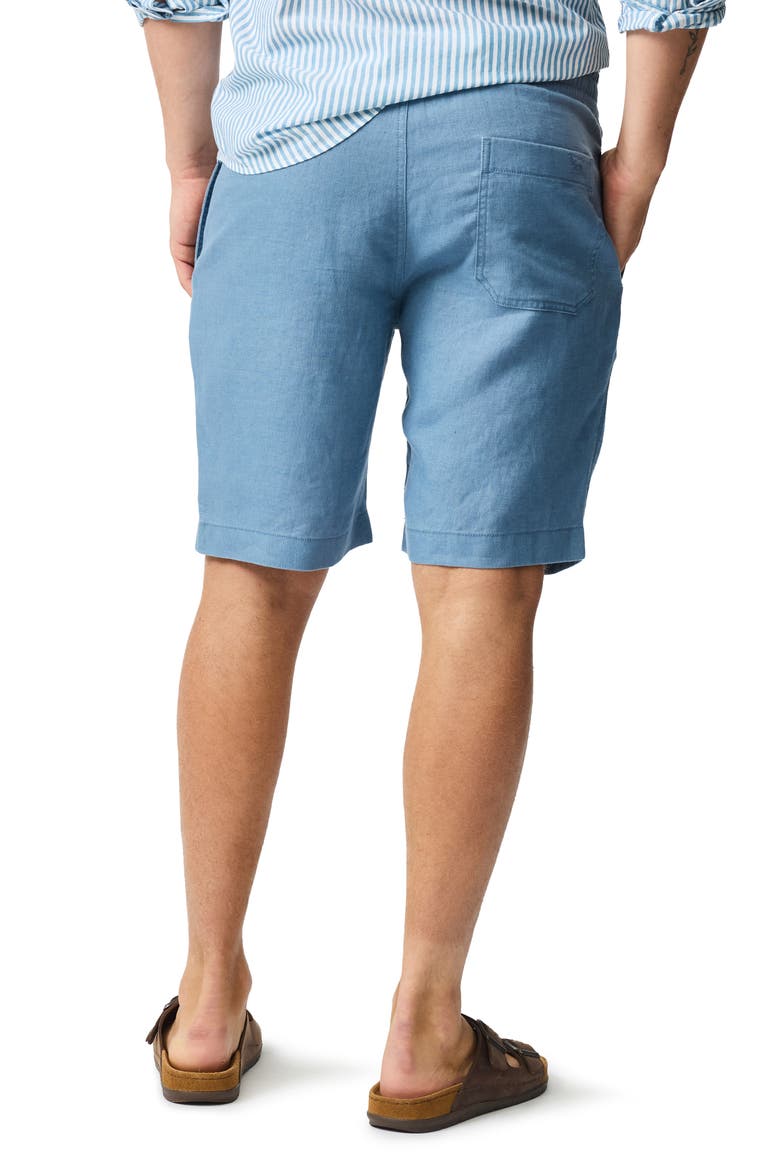 Linen Shorts, Alternate, color, TEAL