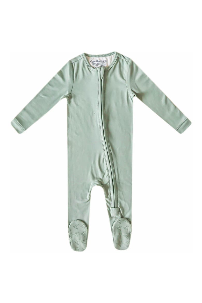 Zip-Up Footie Pajamas, Main, color, BRIAR