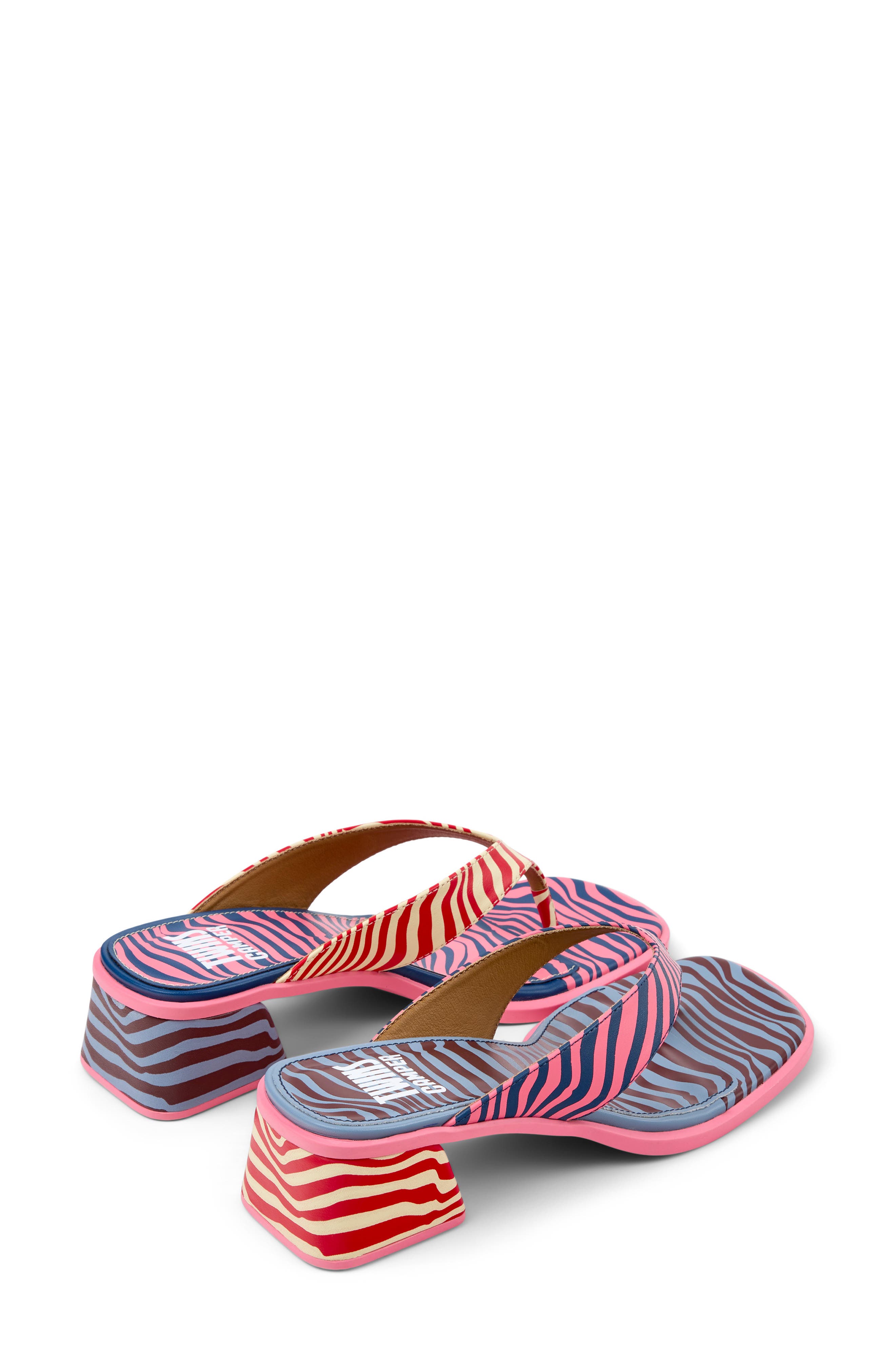 Camper Kora Twins Mismatch Flip Flop, Alternate, color, Pink - Assorted