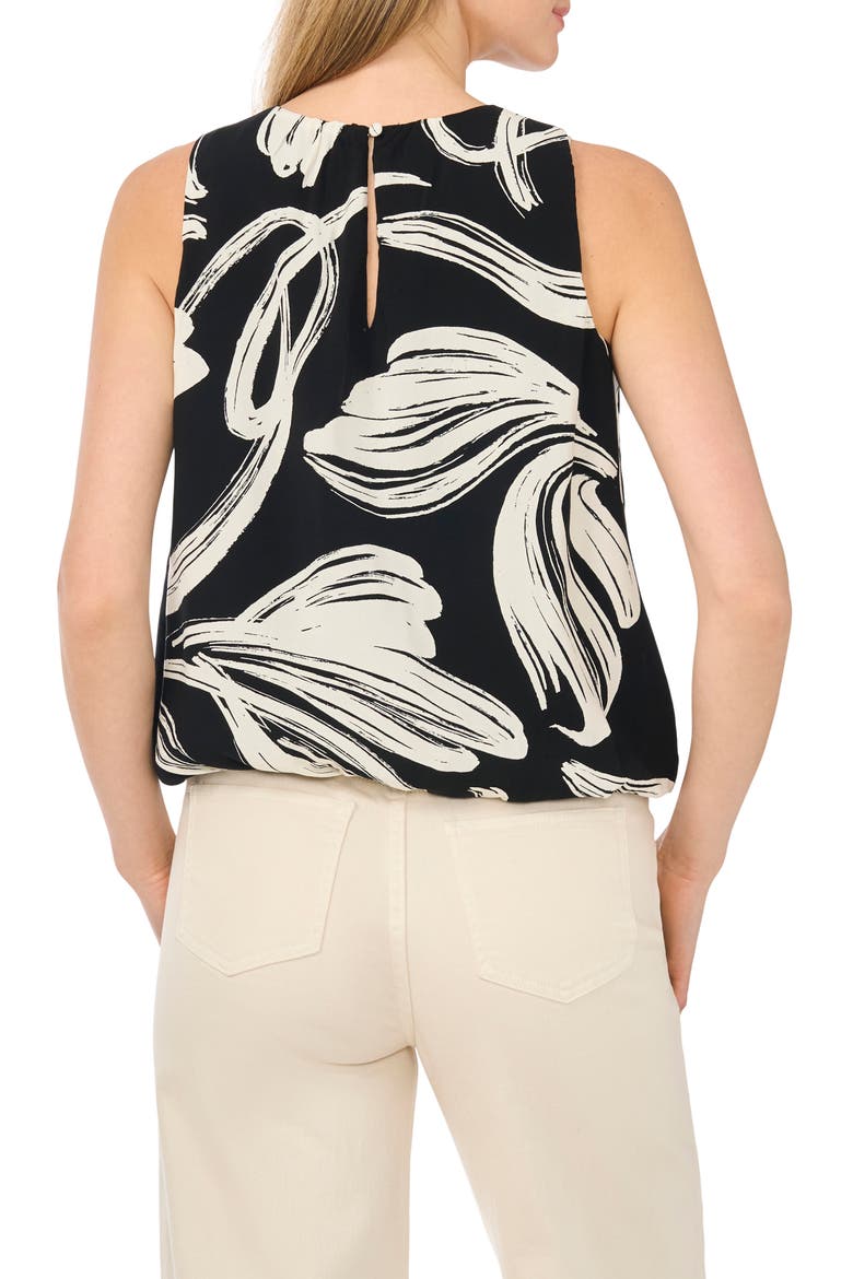Print Bubble Tank, Alternate, color, VANILLA ICE BLACK LEAF