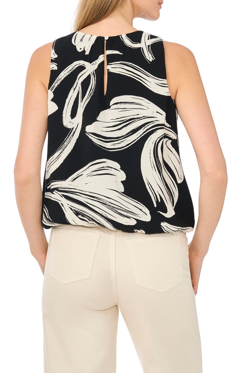 Halogen<sup>®</sup> Print Bubble Tank, Alternate, color, Vanilla Ice Black Leaf