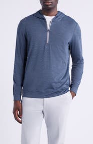 johnnie-O Bixler Hooded Quarter Zip Pullover