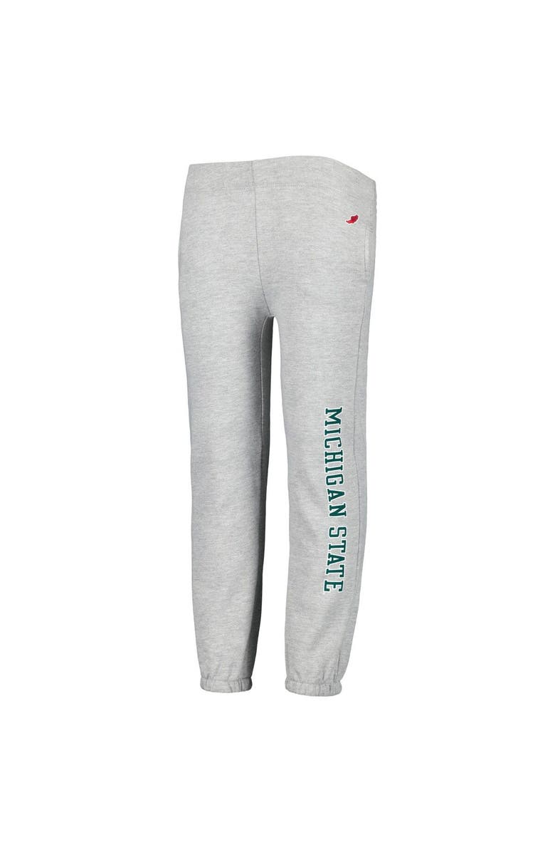 LEAGUE COLLEGIATE WEAR Youth League Collegiate Wear Heather Gray Michigan State Spartans Essential Pants, Alternate, color, Heather Gray