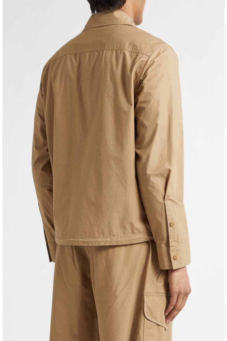 Cotton Poplin Shirt Jacket, Alternate, color, COCOA CREME