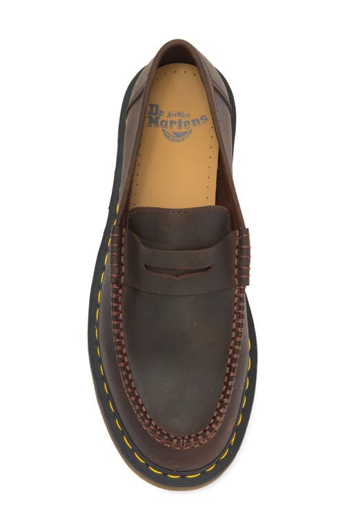 Dr. Martens' Dr. Martens Penton Penny Loafer In Dark Brown