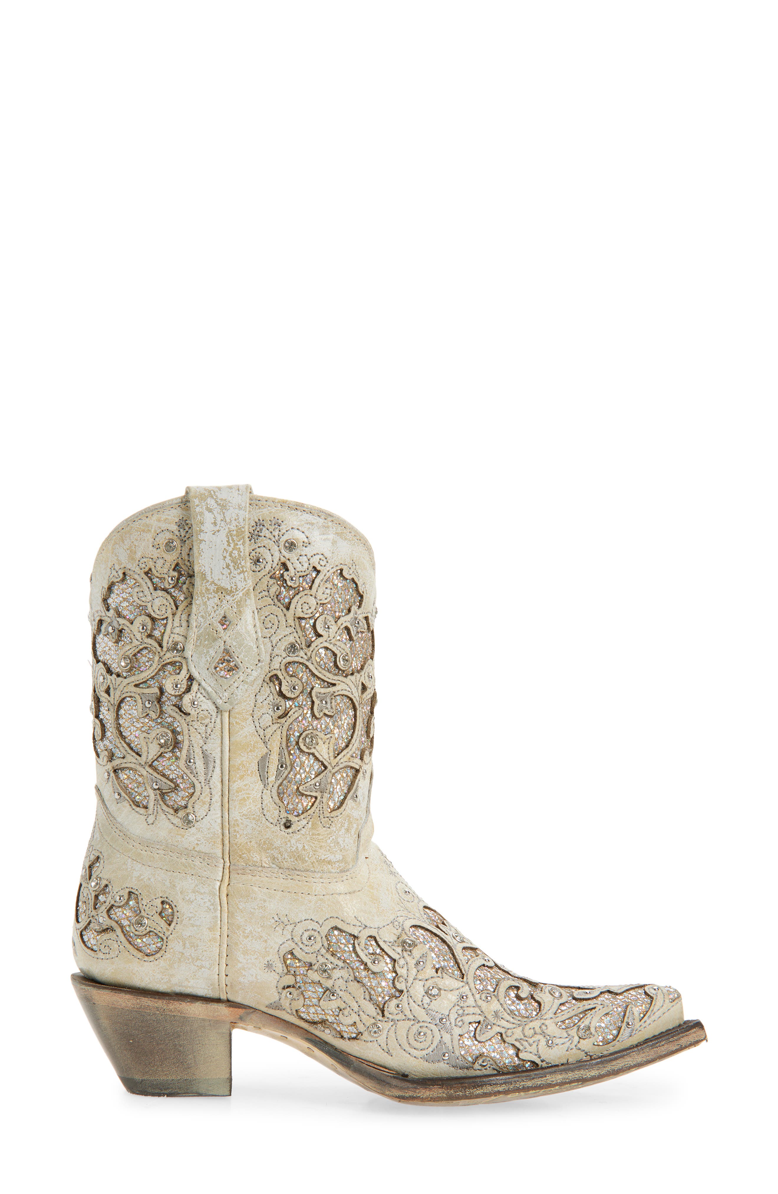 CORRAL Glitter Inlay & Crystal Western Boot, Alternate, color, 