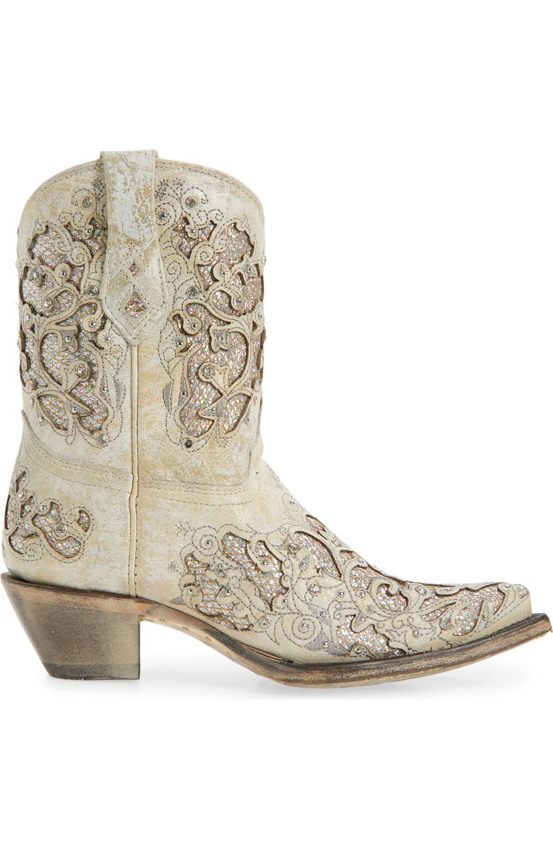 CORRAL Glitter Inlay & Crystal Western Boot, Alternate, color,