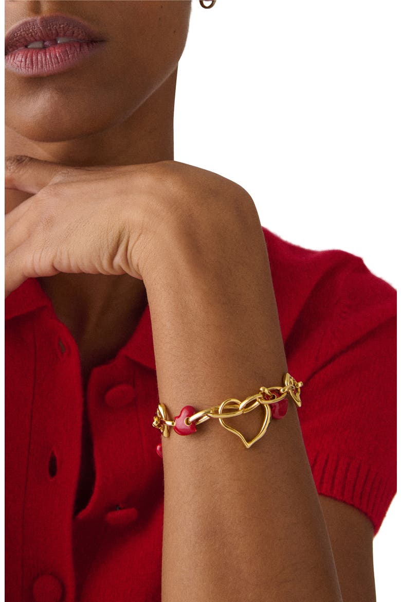 charm bracelet, Alternate, color, DARK SCARLET